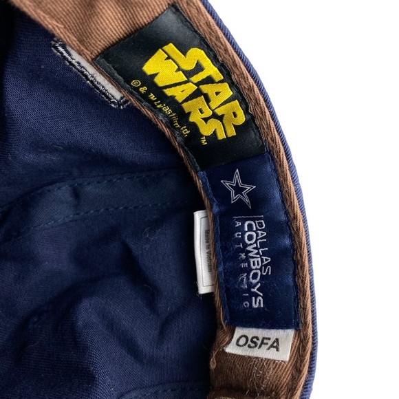 RARE Star Wars Dallas Cowboys Chewbacca Cap Distressed Hat Strapback Slouch - Picture 10 of 11